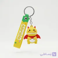 جاکلیدی سیلیکونی هیولای بامزه زرد فانتزی