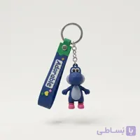 جاکلیدی سیلیکونی دایناسور آبی فانتزی