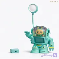 🚀 چراغ خواب و مطالعه فانتزی طرح لبوبو فضانورد | چندکاره و جذاب