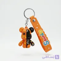 جاکلیدی سیلیکونی خرس فانتزی نارنجی