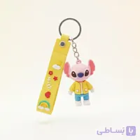 جاکلیدی عروسکی استیچ زرد| آویز کیف و کلید طرح Stitch