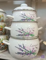 سرویس قابلمه خمره ای لعابی اصل روس طرح کدو۲، ۳/۵, ۵لیتری