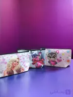 کیف چرمی آرایشی طرحدار سایز ۱۲
