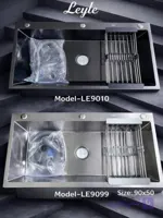 سینک استیل تک لگن وارداتی 50*90 – استیل