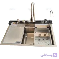 سینک آبشاری 5 کلید کروم هایشین