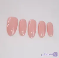 ناخن مصنوعی بیس هلویی ساده