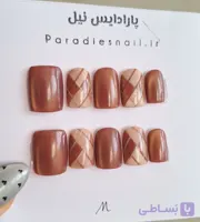 ناخن مصنوعی بافت پاییزی
