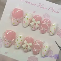 ناخن مصنوعی فرنچ مرواریدی