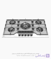 اجاق گاز بیمکث مدل 2204AG شیشه مات سفید