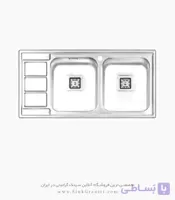 سینک پرنیان استیل مدل PS1281 توکار