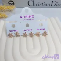 گوشواره دخترانه طرح گل ژوپینگ
