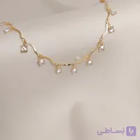 پابند زنانه با آویزهای نگین دار