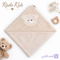 پتو نوزادی دور پیچ طرح خرس کد109