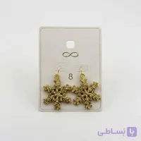 گوشواره آویز دانه برف طلایی اکسسوریز زنانه Accessories