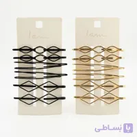 پک گیره مو فلزی هندسی آی ام زنانه طرح مینیمال I AM
