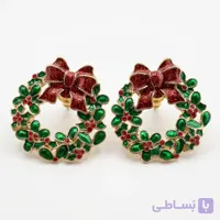 گوشواره میخی طرح حلقه گل آی ام زنانه I AM
