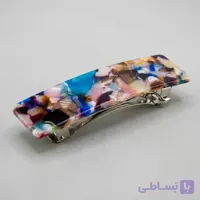 گیره مو مستطیلی موزاییکی چندرنگ زنانه آی ام I AM