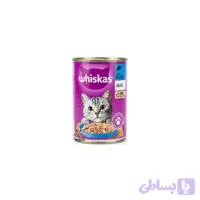 کنسرو گربه ویسکاس ماهی تن چانکی در ژله (Whiskas Tuna Chunks in Jelly) 400 گرمی