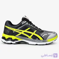 کتونی رانینگ راحتی مدل اسیکس / رنگ مشکی زرد / بزرگپا سایز بزرگ 37 تا 48