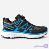 کتونی رانینگ سالامون بند دیسکی / رنگ مشکی آبی