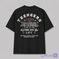 تی شرت وارداتی مشکی برند DENGLU