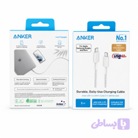 کابل شارژ انکر (ANKER) USB-C 60W کنفی مدل CA-11CC