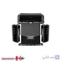 میکروفون یقه‌ای بی‌سیم دو کاربره یانمای مدل GF323 رابط Type-C و Lightning
