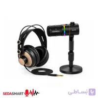 میکروفون داینامیک پادکست Comica Audio EJoy D10 هدفون مانیتورینگ با سیم یانمای مدل D68