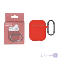 کاور ایرپاد سیلیکونی پاک کنی نازک Apple Airpods 1 / 2 – آلبالویی (پک دار)