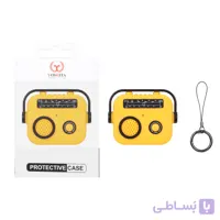 کیس ایرپاد Yoshita طرح واکمن Apple Airpods 4 – زرد (پک دار)
