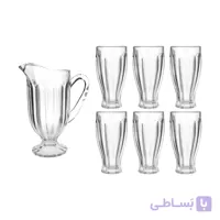 ست پارچ و لیوان شش تایی مدل مهتاب