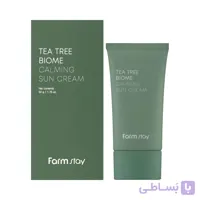 کرم ضد آفتاب تسکین دهنده و ترمیم کننده درخت چای فارم استی مدل Tea Tree Blome
