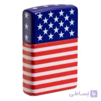 فندک زیپو کد 48700 Zippo Stars and Stripes Flag Design