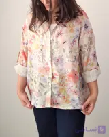 شومیز آبرنگی نخی سبک و خنک