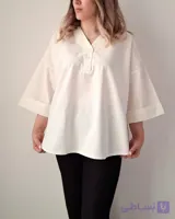 شومیز جلوبسته لینن