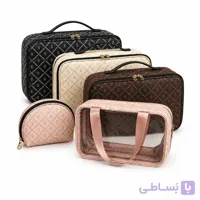 ست کیف نظم‌دهنده چمدان و لوازم ارایش و سفر ۳ تکه 2175