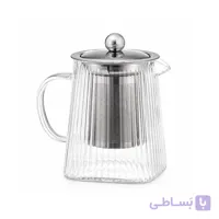قوری پیرکس مربع دسته شیشه IMAR HOME