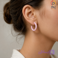 گوشواره حلقه‌ای رزینی