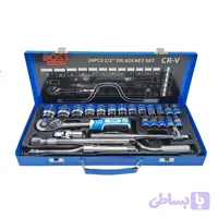 آچار بکس باس مدل Cr-v مجموعه 24 عددی (کد B344A)