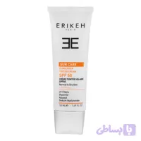 کرم ضد آفتاب رنگی صورت اریکه spf50 مدل Light Beige مناسب برای انواع پوست نرمال تا خشک حجم 50 میلی‌لیتر