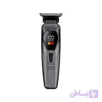 ماشین اصلاح موی سر و صورت شارژی حجم‌زن سیکن مدل seeken80 با تیغه استیل ضد زنگ، نمایشگر میزان شارژ و قابلیت استفاده با برق و باتری