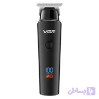 ماشین اصلاح موی سر و صورت وی جی آر مدل 937 با طراحی ارگونومیک، نمایشگر دیجیتال، باتری 2000 میلی‌آمپر ساعت، شارژ USB و سه شانه قابل تنظیم برای اصلاح دقیق و چند حالته
