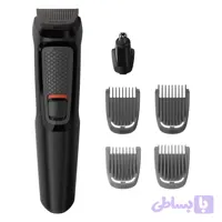 ست اصلاح موی صورت و سر فیلیپس مدل MG3710/15 با تیغه استیل ضد زنگ خودتیزشونده، باتری 600 میلی‌آمپر ساعت و قابلیت اصلاح خط زن و حجم زن، طراحی ارگونومیک و تریمر گوش و بینی