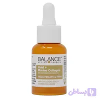 سرم سفت‌کننده بالانس مدل Gold+ Marine Collagen مناسب برای انواع پوست حجم 30 میلی‌لیتر