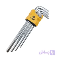آچار آلن ستاره ای یلو مدل 9PCS مجموعه 9 عددی (کد UPVOE)