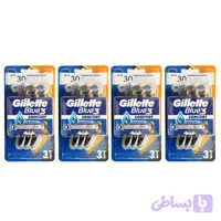 خود تراش ژیلت مدل Blue 3 Comfort مجموعه 4 عددی