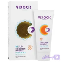 کرم ضد آفتاب بی‌رنگ صورت ویدک SPF 50 مدل Visun - D ‌محافظ UVA UVB مناسب برای پوست‌ خشک حجم 40 میلی‌لیتر