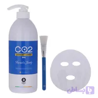 ماسک صورت و گردن ریب اسکین مدل Combo حجم 750 میلی لیتر به همراه ماسک صورت و گردن ریب اسکین مدل Combo بسته 25 عددی
