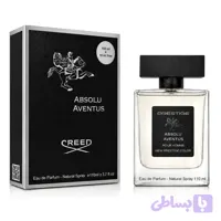 ادوپرفیوم مردانه نیو پرستیژ کالر مدل ABSOLU AVENTUS با رایحه چوبی و خنک حجم 110 میلی لیتر