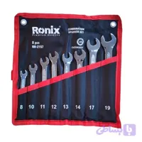 آچار یکسر تخت و یکسر رینگی رونیکس مدل RH-2157 مجموعه 8 عددی